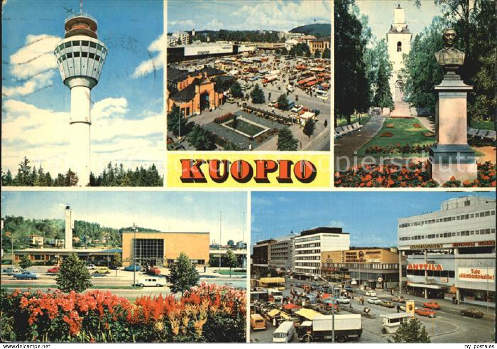 72574666 Kuopio Fernsehturm Denkmal Stadtansicht Kuopio - Finland