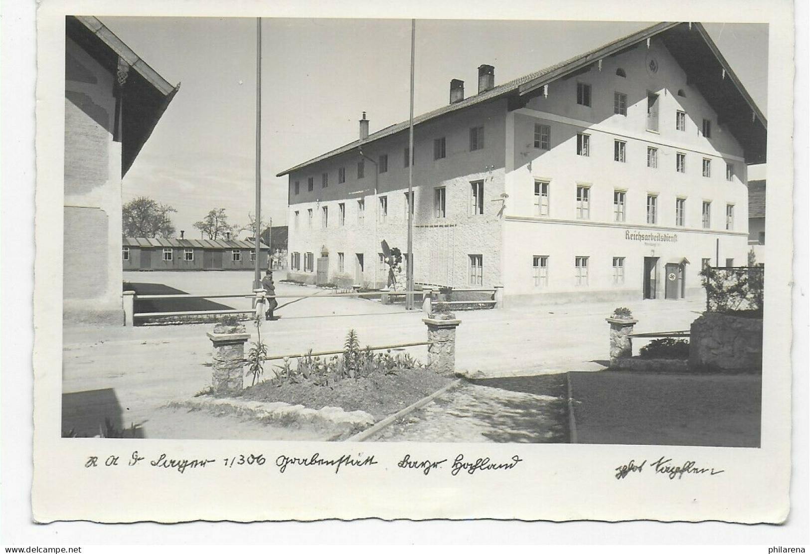 Fotokarte - Postkarte RAD Lager Grabenstätt, Blanko - Sonstige & Ohne Zuordnung