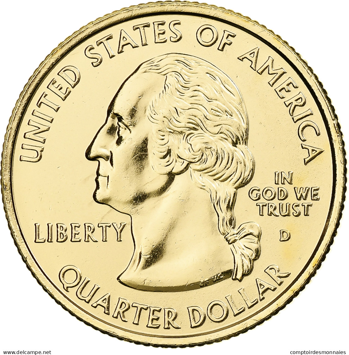 États-Unis, Washington, Quarter, 2007, U.S. Mint, Denver, Golden, FDC - 1999-2009: State Quarters
