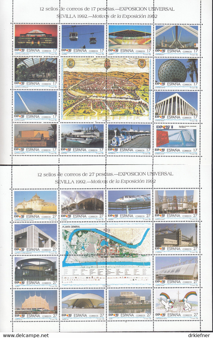 SPANIEN  Jahrgang 1992, postfrisch **, 3025-3092 mit Block 42-52