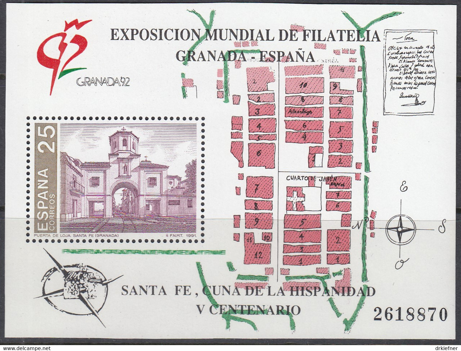 SPANIEN  Jahrgang 1991, Postfrisch **, 2975-3024 Mit Block 39-41 - Années Complètes