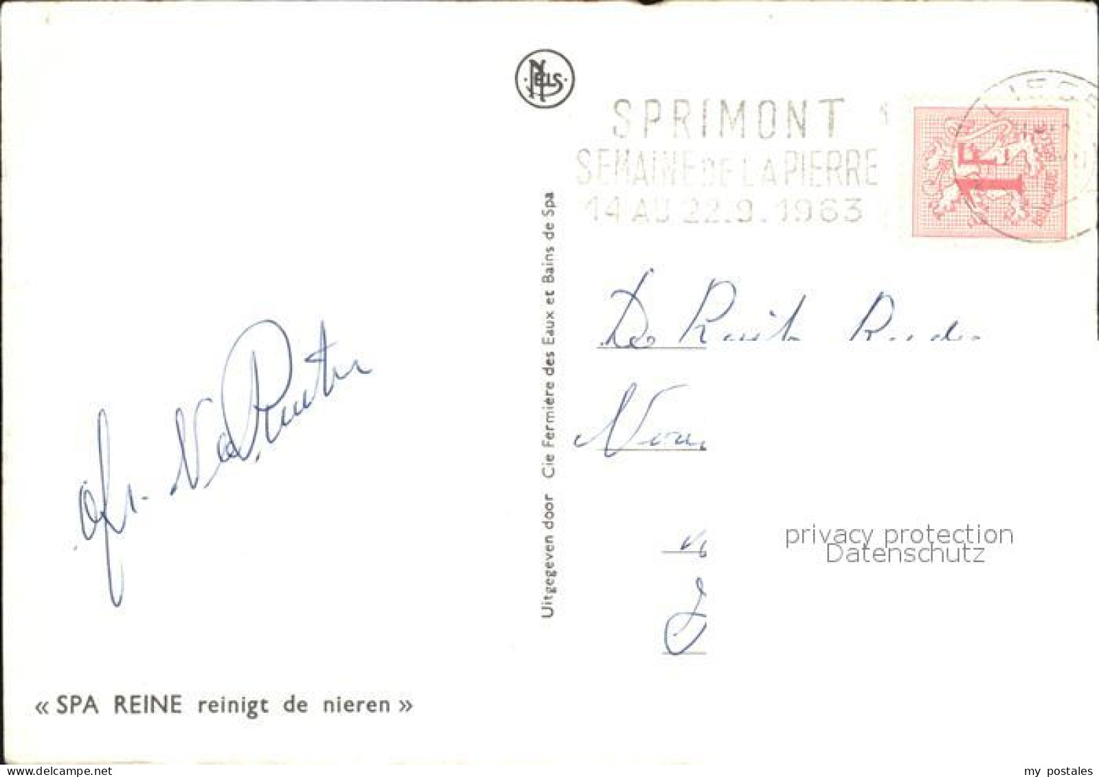 72574445 Spa Liege Monopole 1963Reine Kuenstlerkarte  Spa Liege - Spa