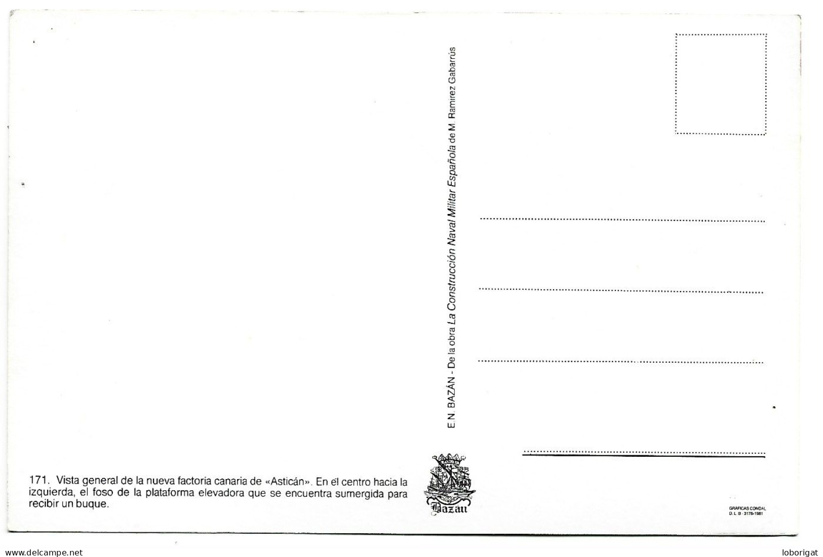 VISTA GENERAL DE LA NUEVA FACTORIA CANARIA DE " ASTICAN ".- CANARIAS.- ( ESPAÑA ) - La Coruña