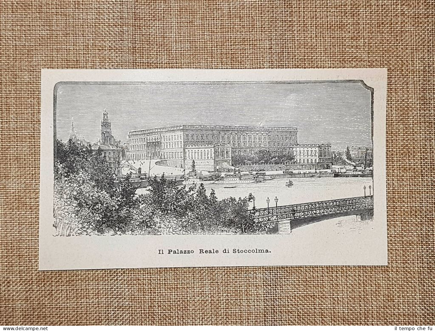 Il Palazzo Reale Di Stoccolma Nel 1897 Svealand Svezia - Avant 1900