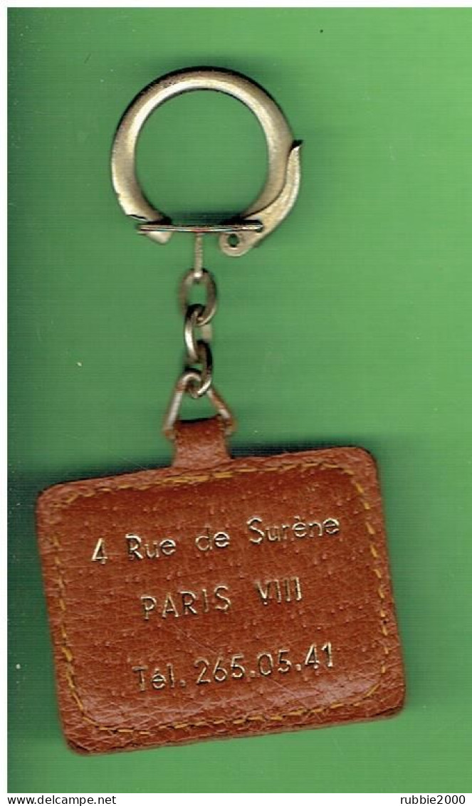 PORTE CLEFS EMAIL COMPAGNIE AIR TRANSPORT 4 RUE DE SURENE PARIS 8 AVION AVIATION - Pubblicità