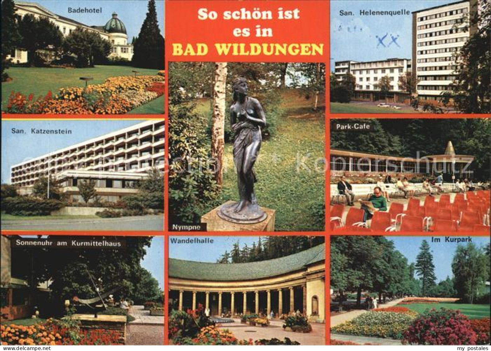 72574072 Bad Wildungen Badehotel Sanatorium Katzenstein Helenenquelle Kurpark So - Bad Wildungen