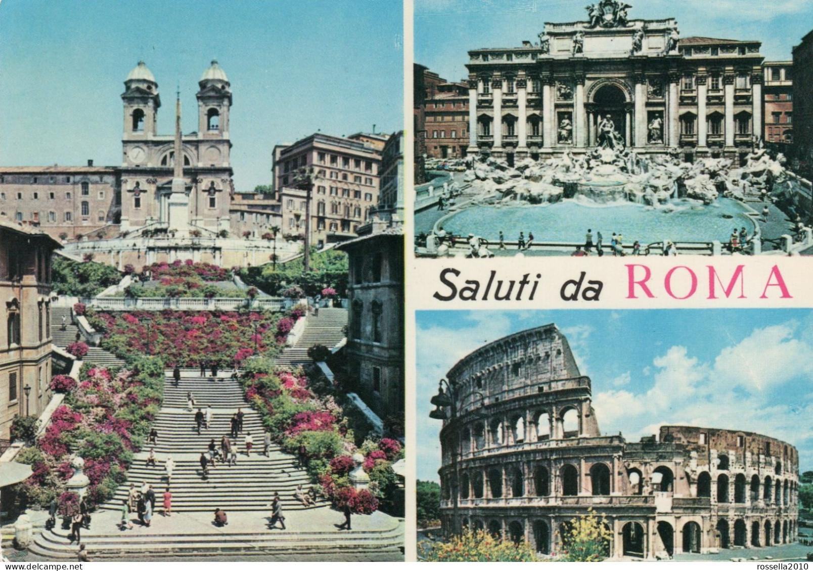 CARTOLINA  ITALIA 1972 ROMA LIDO SALUTI VEDUTINE Italy Postcard ITALIEN Ansichtskarten - Autres & Non Classés