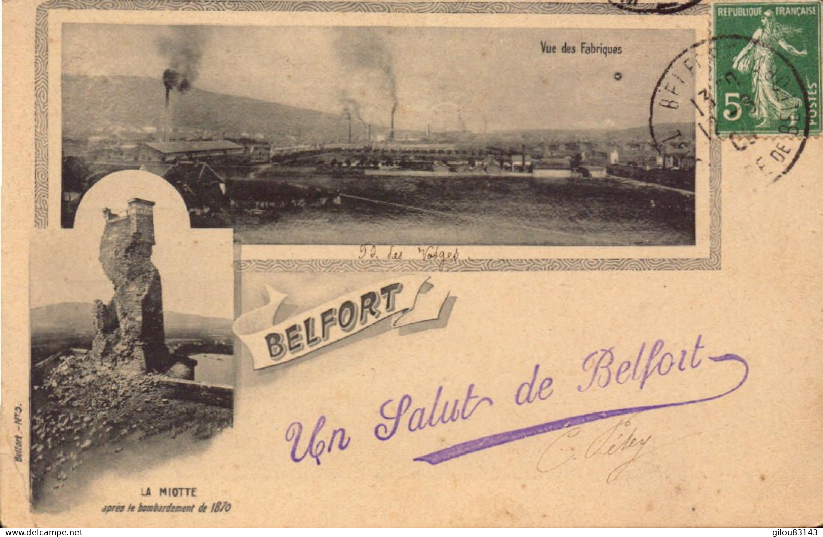 Territoire De Belfort, Un Salut De Belfort, Vue Des Fabriques - Belfort - Ville