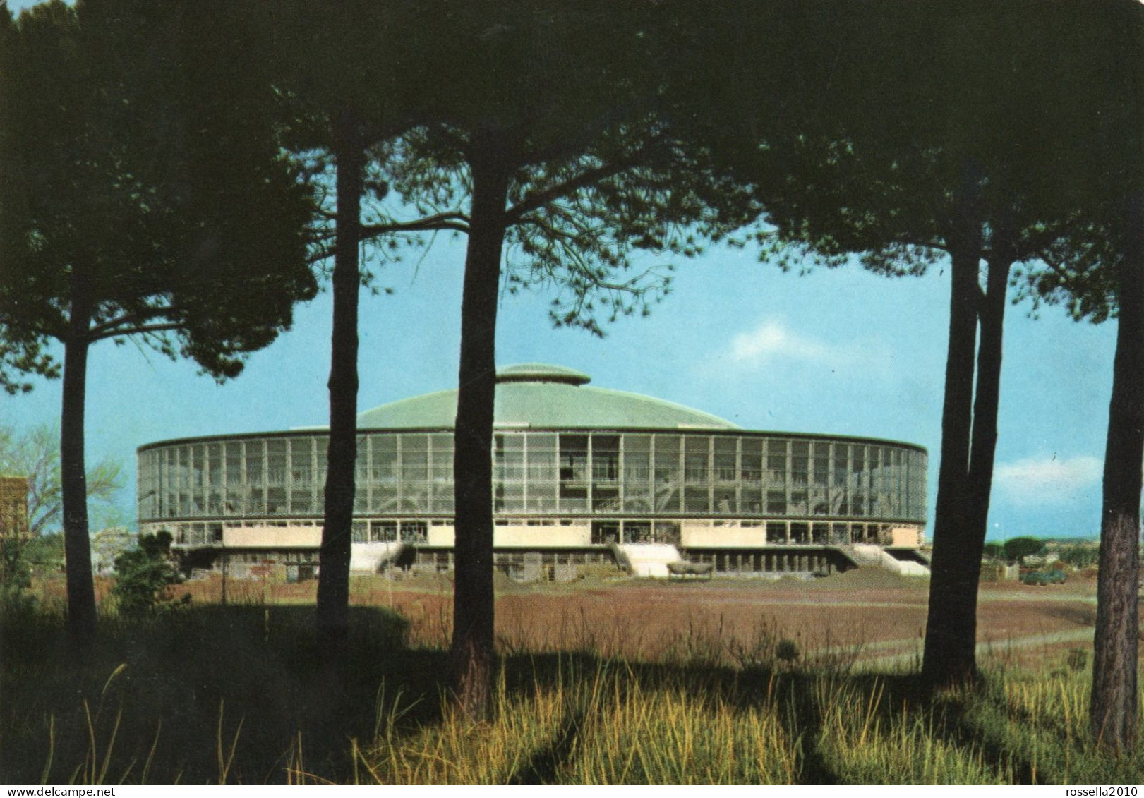 CARTOLINA  ITALIA 1966 ROMA EUR PALAZZO DELLO SPORT Italy Postcard ITALIEN Ansichtskarten - Stades & Structures Sportives