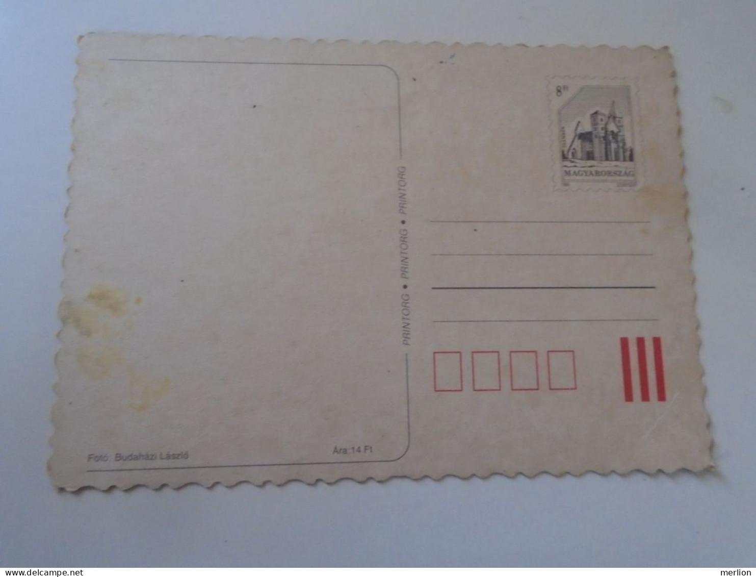 D203119  Hungary - Entier Postal Stationery Ganzsache - 8  Ft  PRINTORG   Budaházi - Postwaardestukken