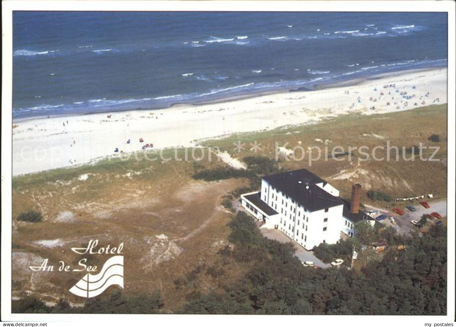 72573953 Dierhagen Ostseebad Fliegeraufnahme Hotel An Der See Mit Strand Dierhag - Autres & Non Classés