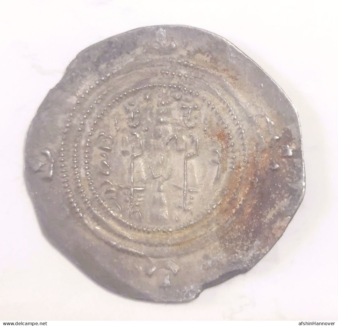 SASANIAN KINGS. Khosrau II. 591-628 AD. AR Silver Drachm Year 32 Mint BN - Orientales