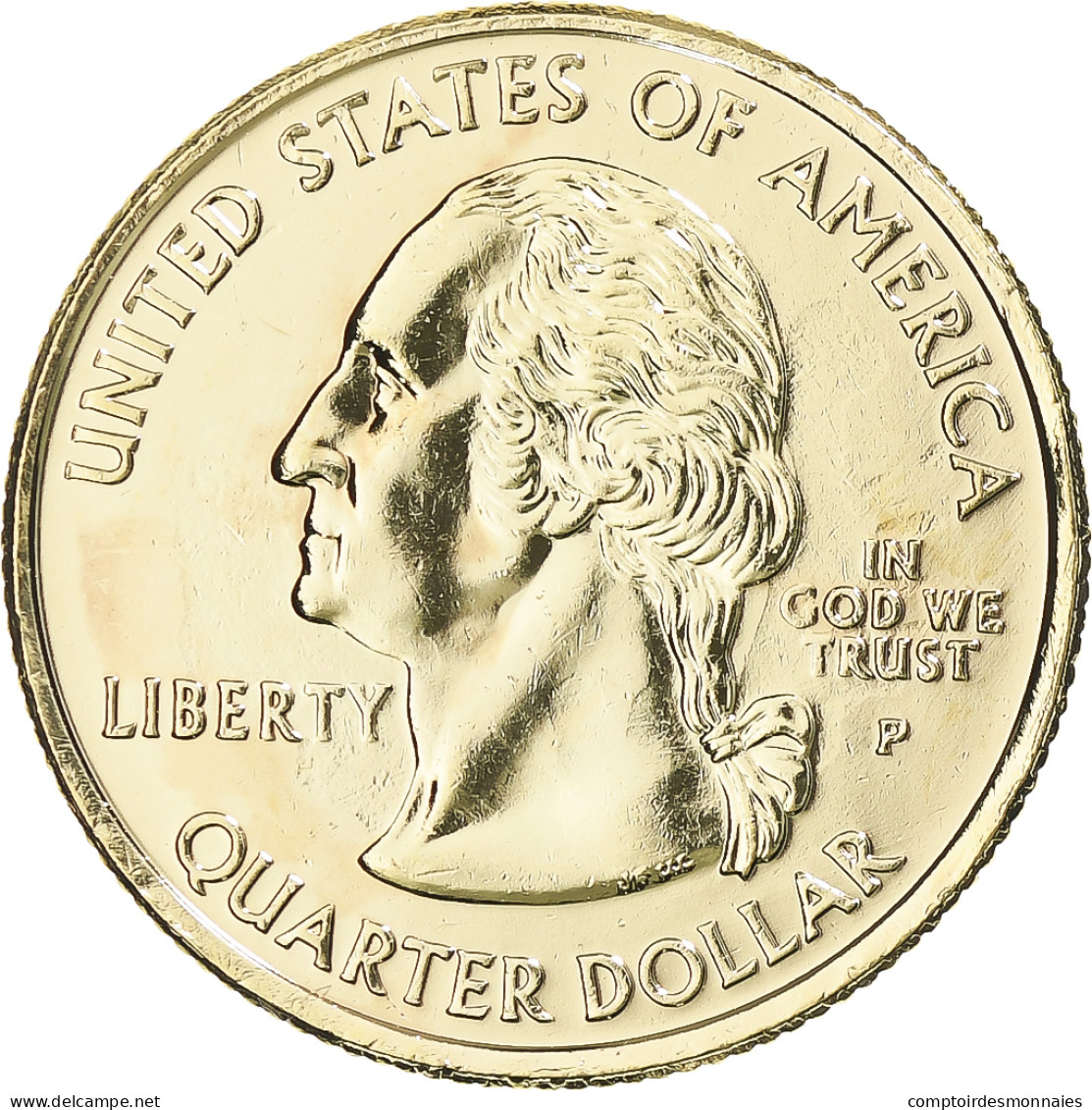 Monnaie, États-Unis, Kansas, Quarter, 2005, U.S. Mint, Philadelphie, Golden - 1999-2009: State Quarters