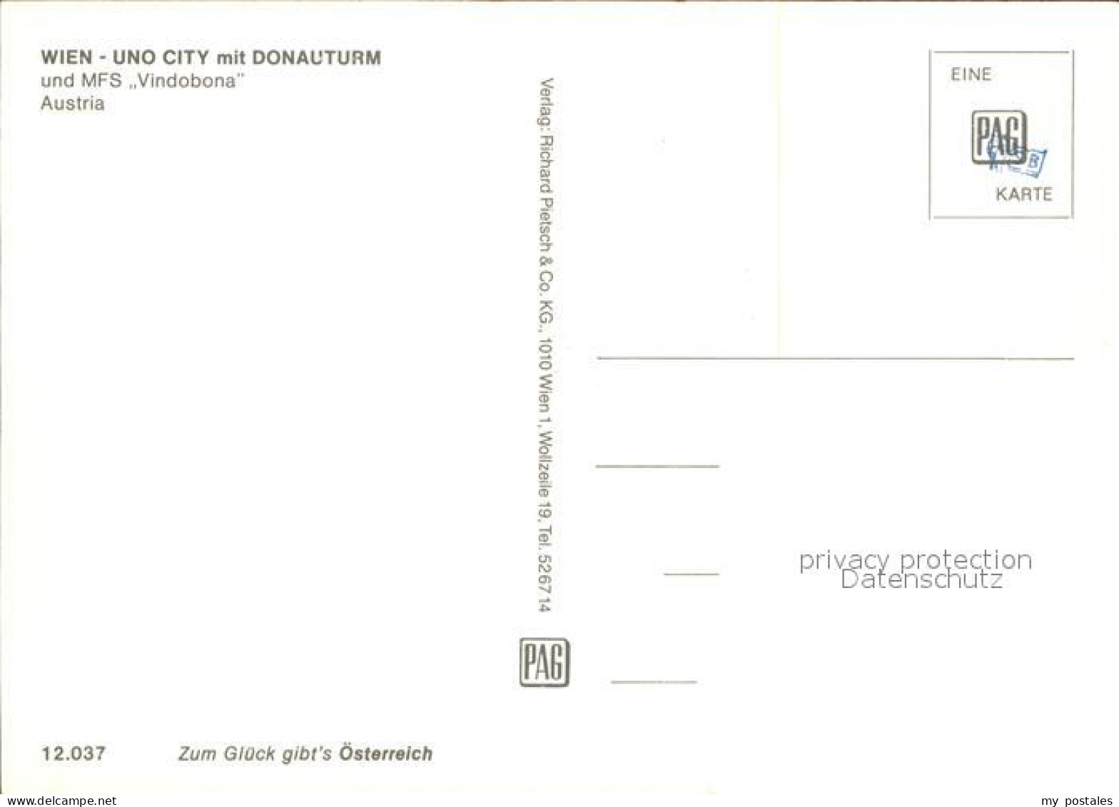 72573920 Wien Uno City Mit Donauturm  Wien - Autres & Non Classés