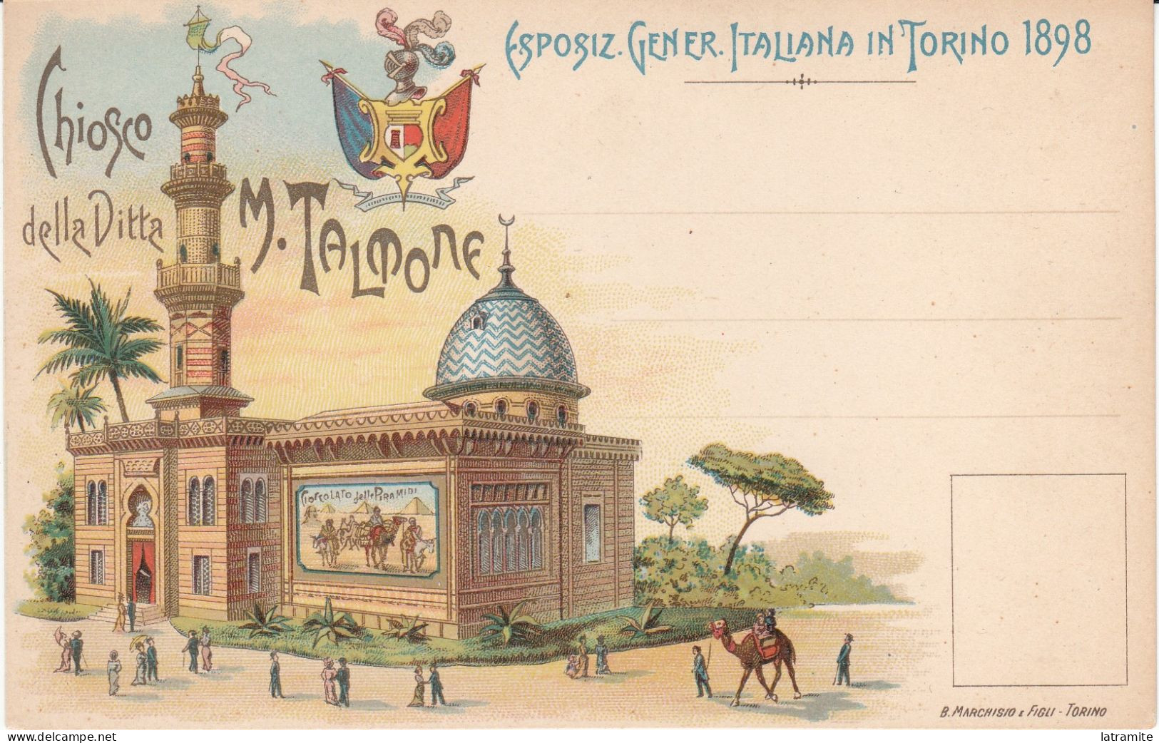 TALMONE - ESPOSIZ. GENER. ITALIANA IN TORINO 1898 - Publicité
