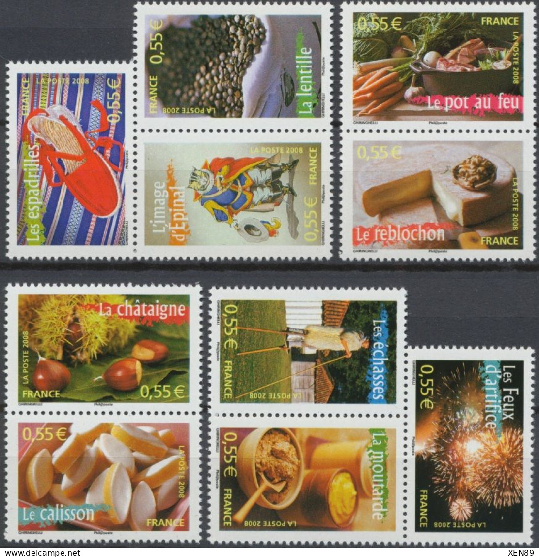 2008 - 4260 à 4269 - Portrait De Région - La France à Vivre N° 12 - Unused Stamps