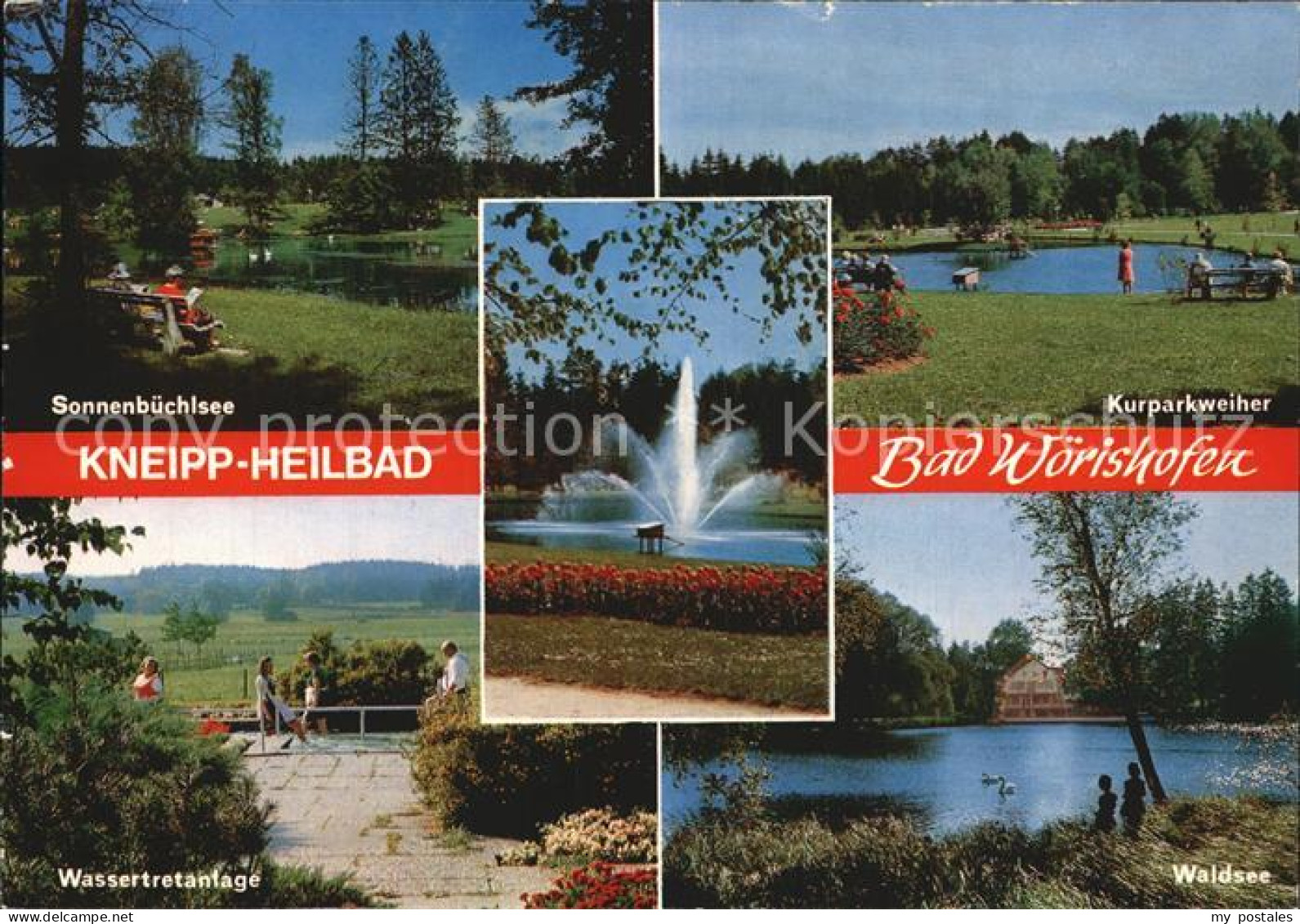 72573706 Woerishofen Bad Kneipp Heilbad Wassertretanlage Kurpark Weiher Waldsee  - Bad Woerishofen