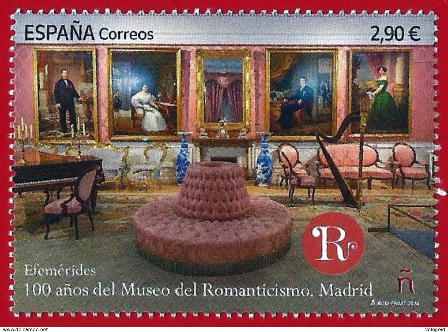 España. Spain. 2024. Efemérides. 100 Años Del Museo Del Romanticismo. Madrid - Unused Stamps