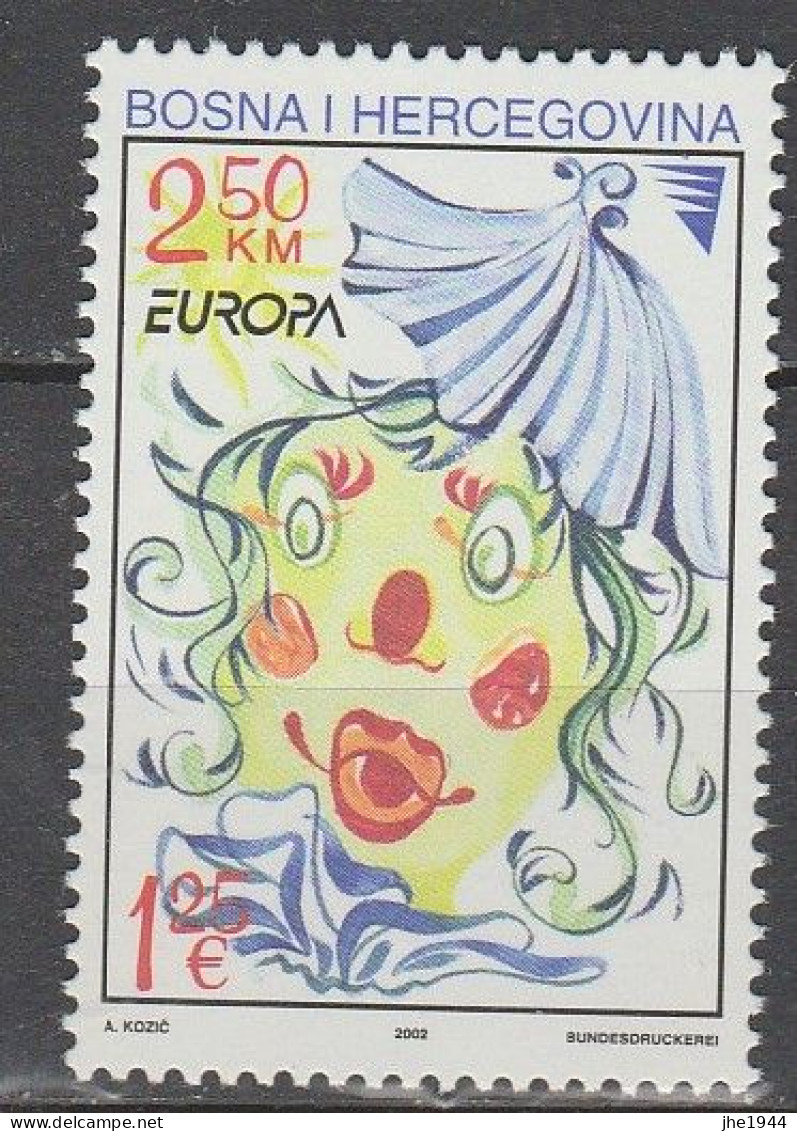 Europa 2002 Le Cirque Voir Liste Des Timbres à Vendre ** - 2002