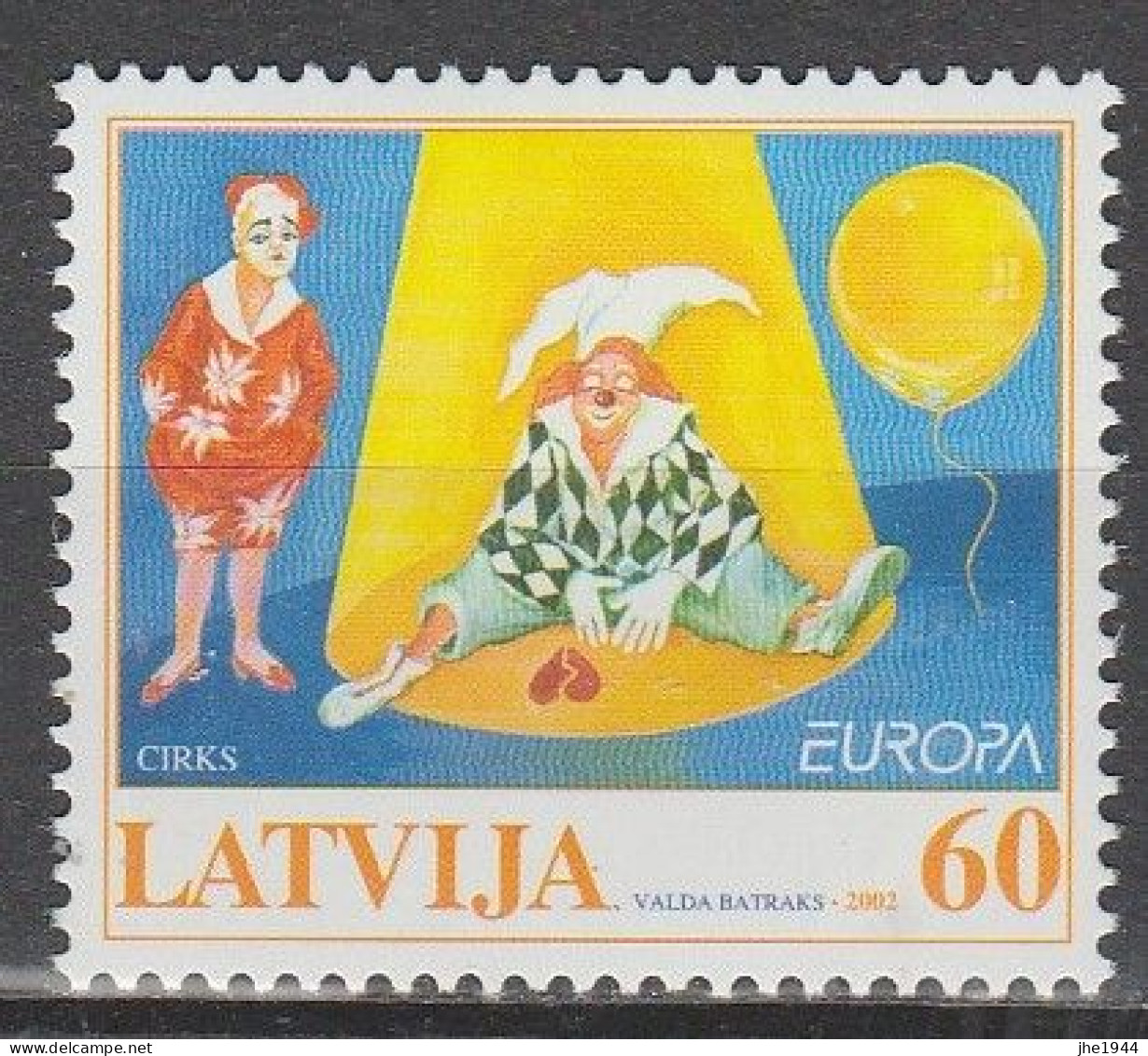 Europa 2002 Le Cirque Voir liste des timbres à vendre **