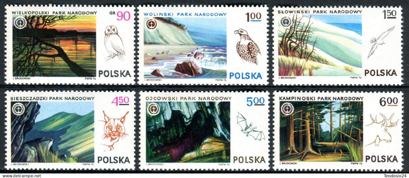 Polonia  1976 2278/83   ** - Unused Stamps