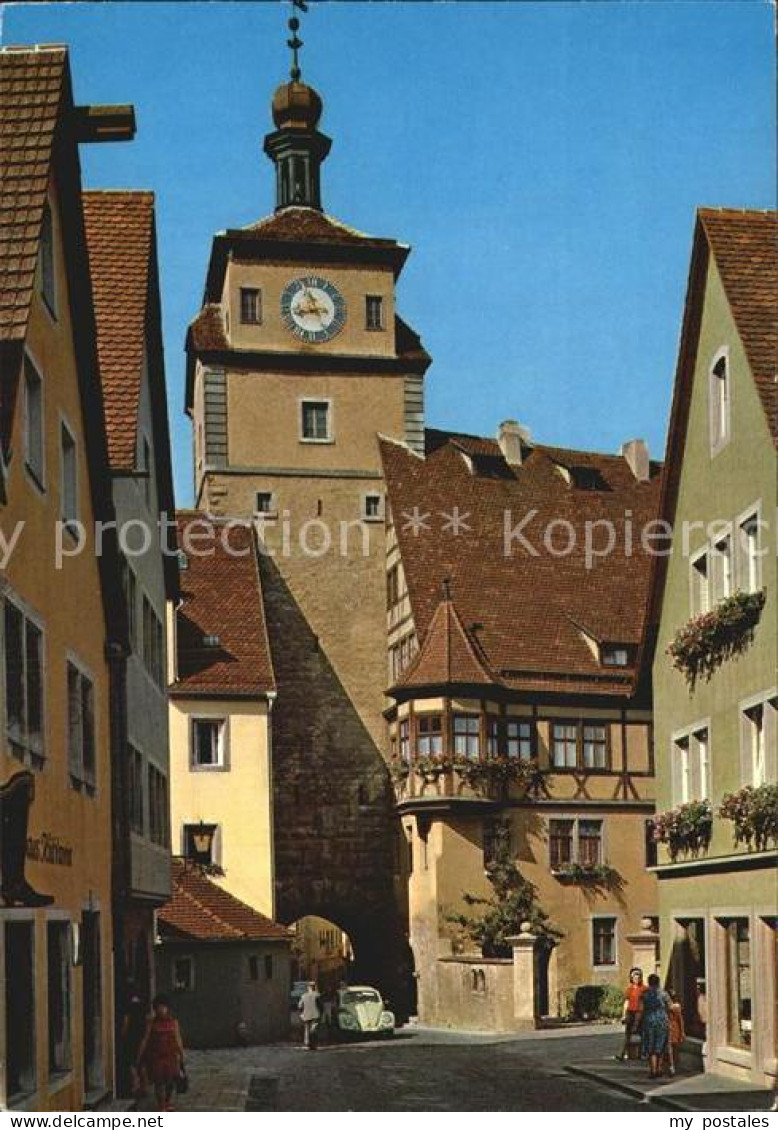 72573556 Rothenburg Tauber Weisser Turm  Rothenburg Ob Der Tauber - Rothenburg O. D. Tauber