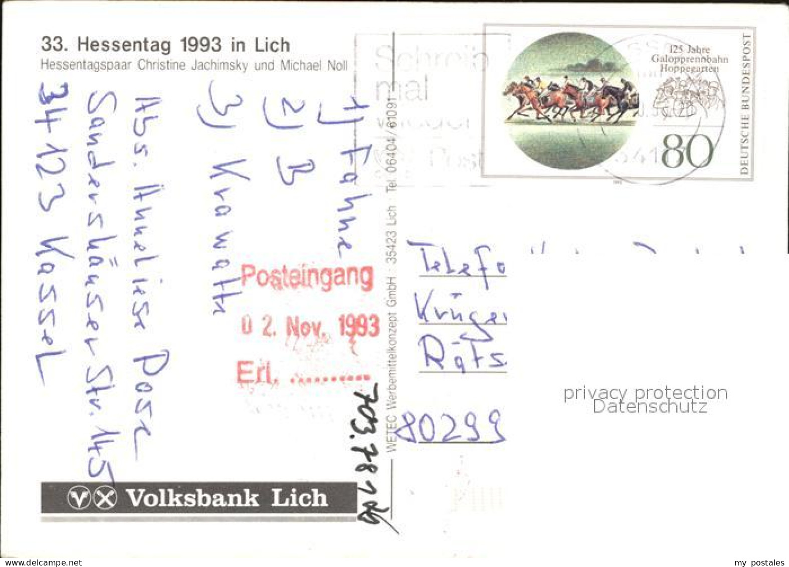 72573522 Lich Hessen Hessentagspaar Christine Jachimsky Michael Noll Lich - Lich