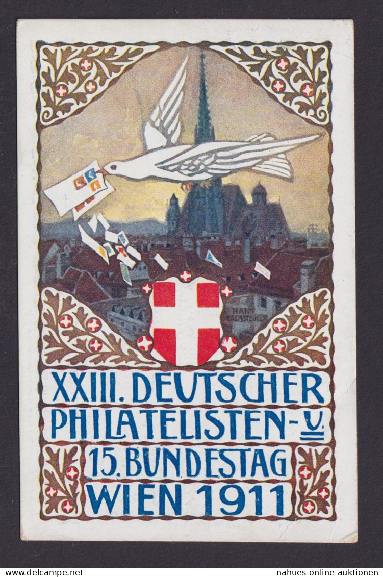 Philatelie Österreich Privatganzsache 3 H. Friedenstaube Wien 23. Deutscher - Lettres & Documents