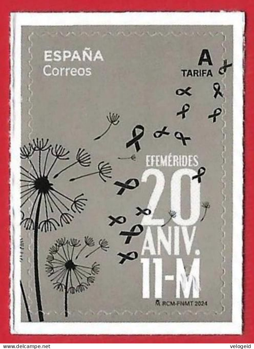 España. Spain. 2024. Efemérides. 20 Aniversario 11-M - Unused Stamps