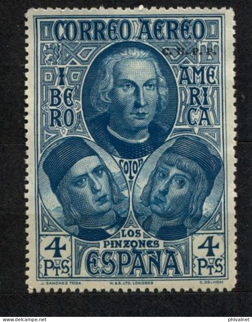 ED. 564H (*) , DESCUBRIMIENTO DE AMÉRICA  , SELLO HABILITADO ( C.U.P.P. ) - Unused Stamps