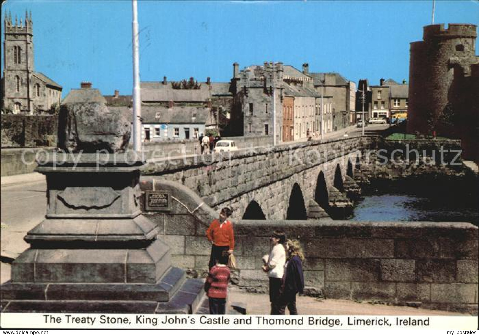 72573463 Limerick Irland Treaty Stone King Jon Castle Bruecke  - Other & Unclassified