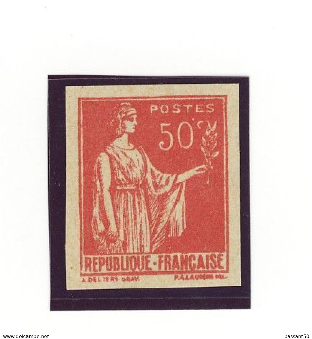 Type Paix 50 C Rouge YT 283v Faux De Samoreau Non Dentelé. Voir Le Scan. Cote YT : 90 €, Maury : 100 €. - Unused Stamps