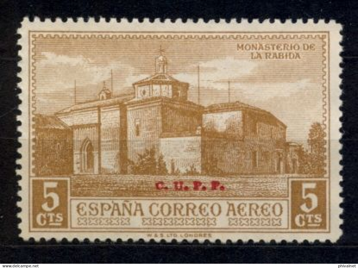 ED. 547H (*) , DESCUBRIMIENTO DE AMÉRICA  , SELLO HABILITADO ( C.U.P.P. ) - Unused Stamps