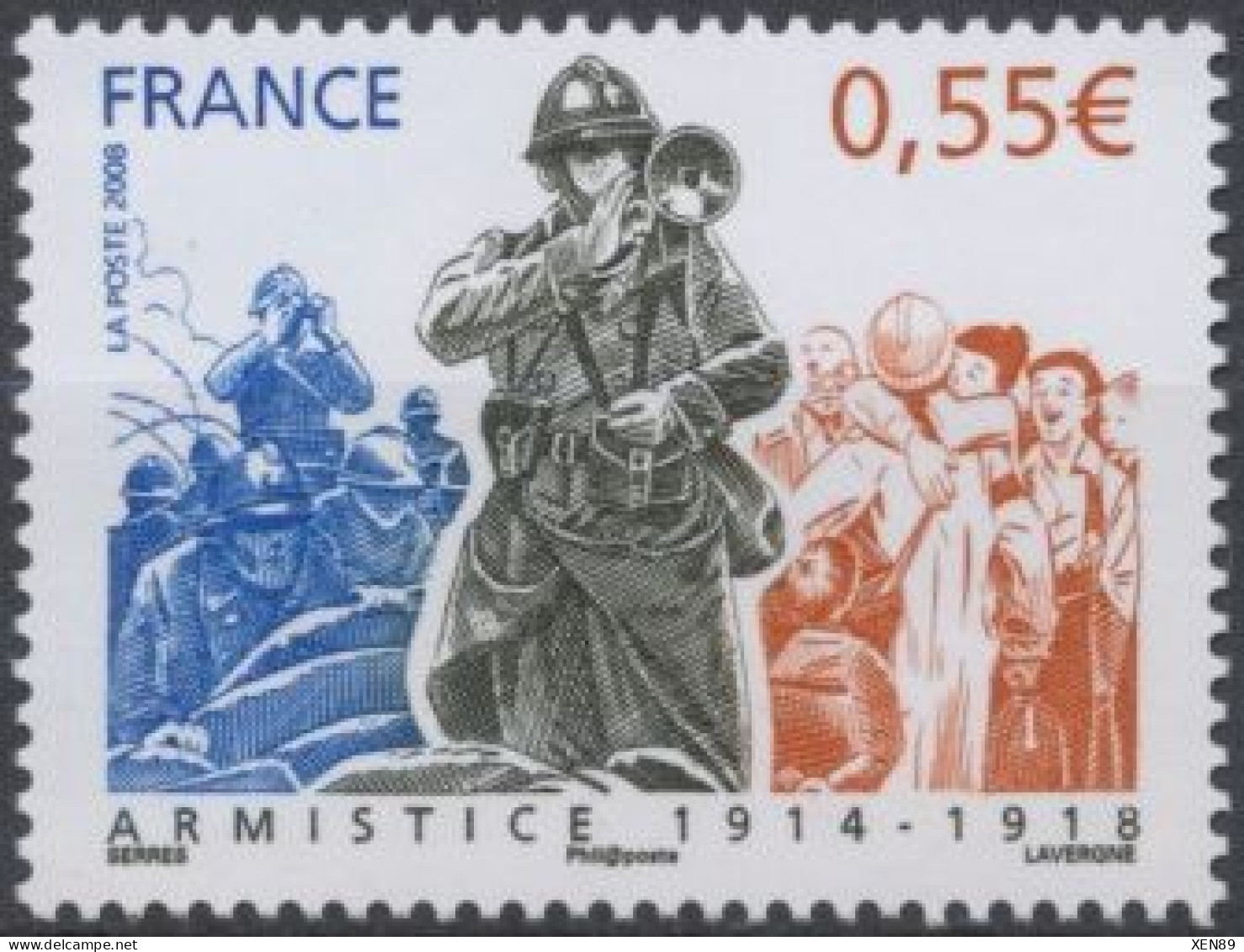 2008 - 4322 - 90ème Anniversaire De La Signature De L'Armistice 1914-1918 - Neufs