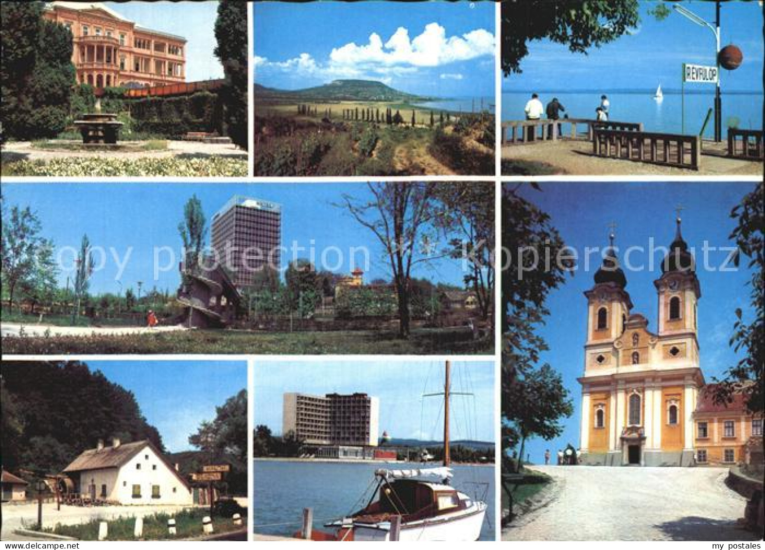 72573195 Balaton Plattensee Kirche Hafen Hochhaus Anlegestelle Ungarn - Hongrie