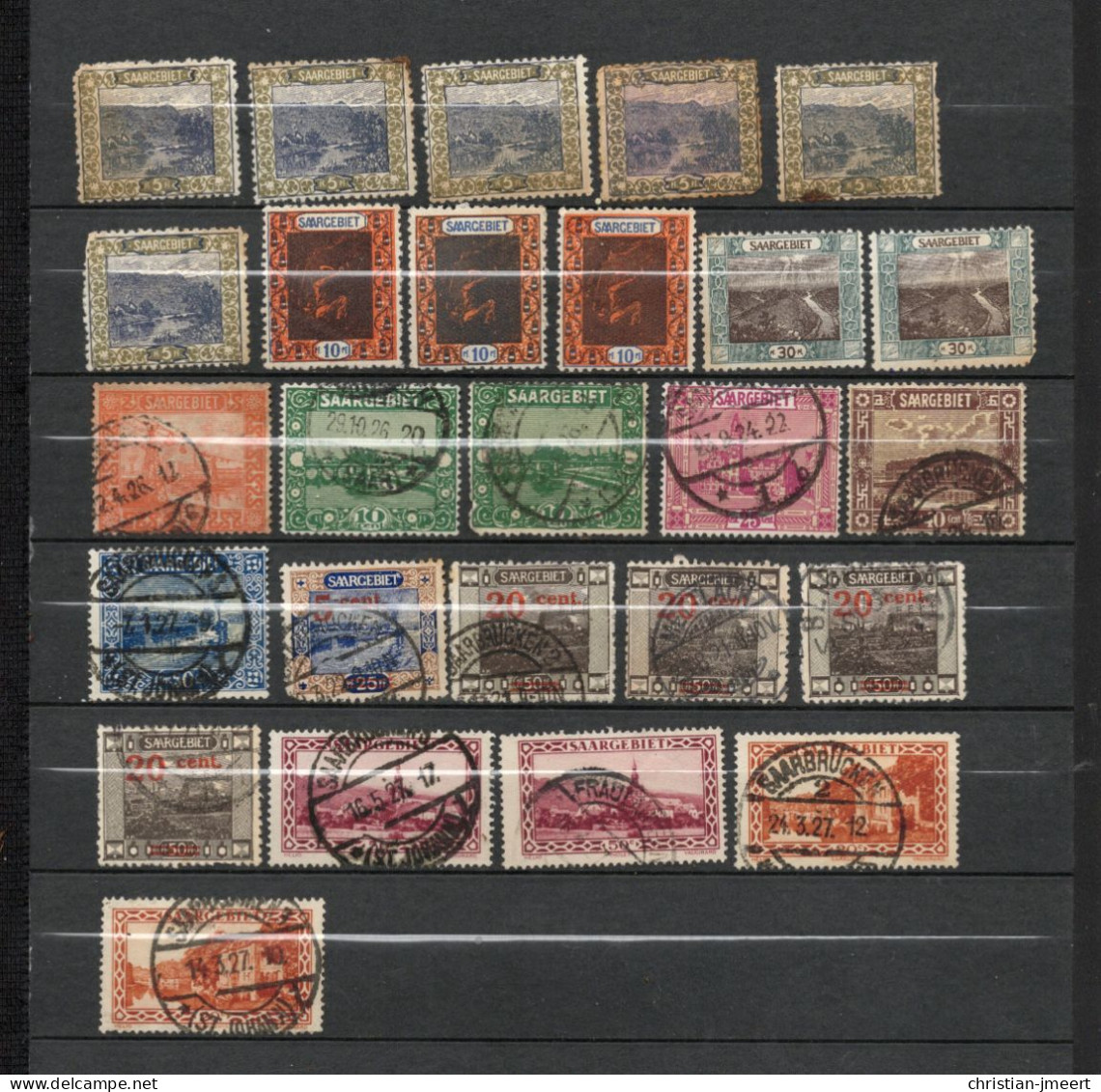 Saargebiet  26 Timbres - Used Stamps