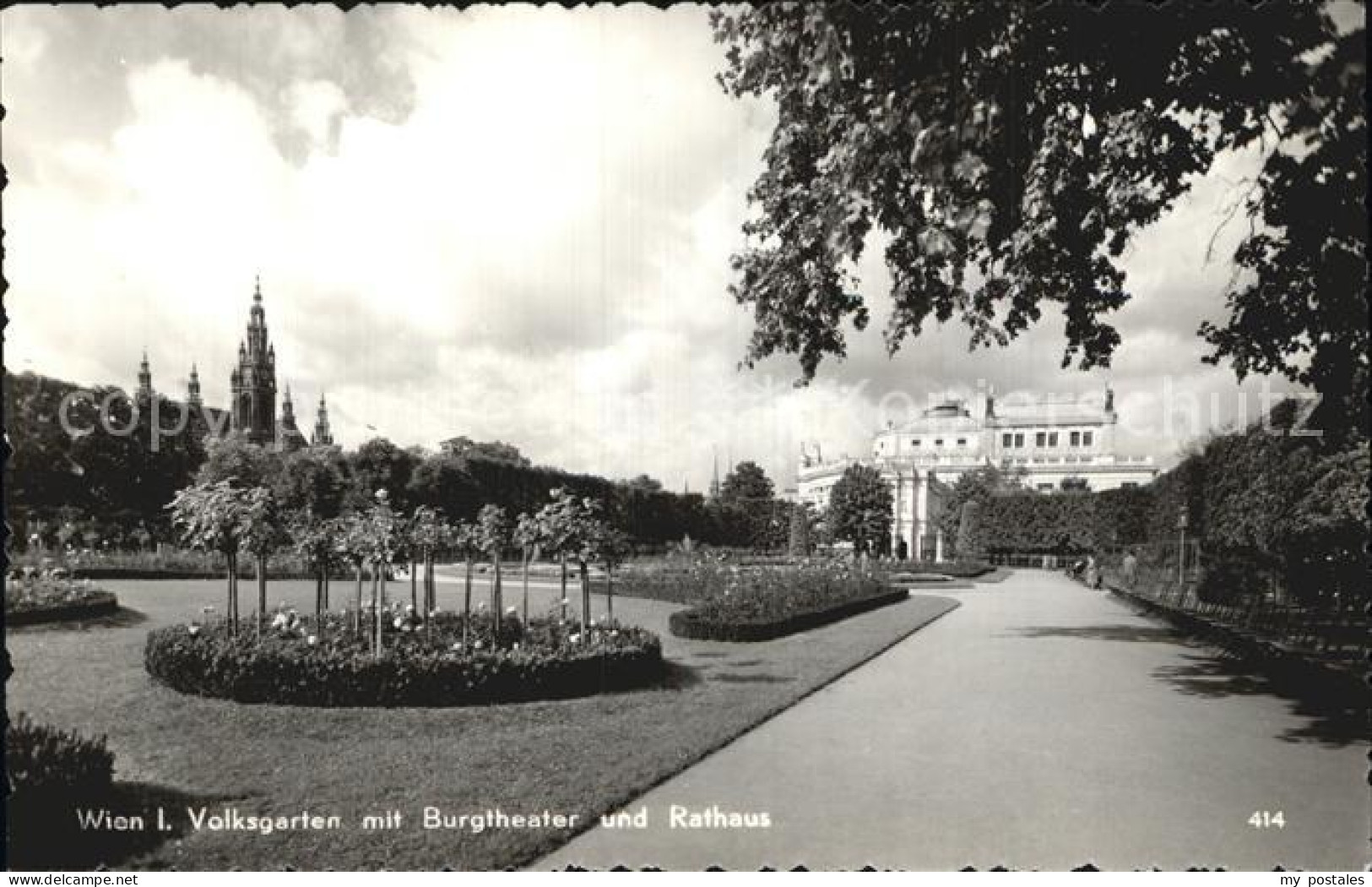 72573140 Wien Volksgarten Mit Burgtheater Und Rathaus Wien - Autres & Non Classés