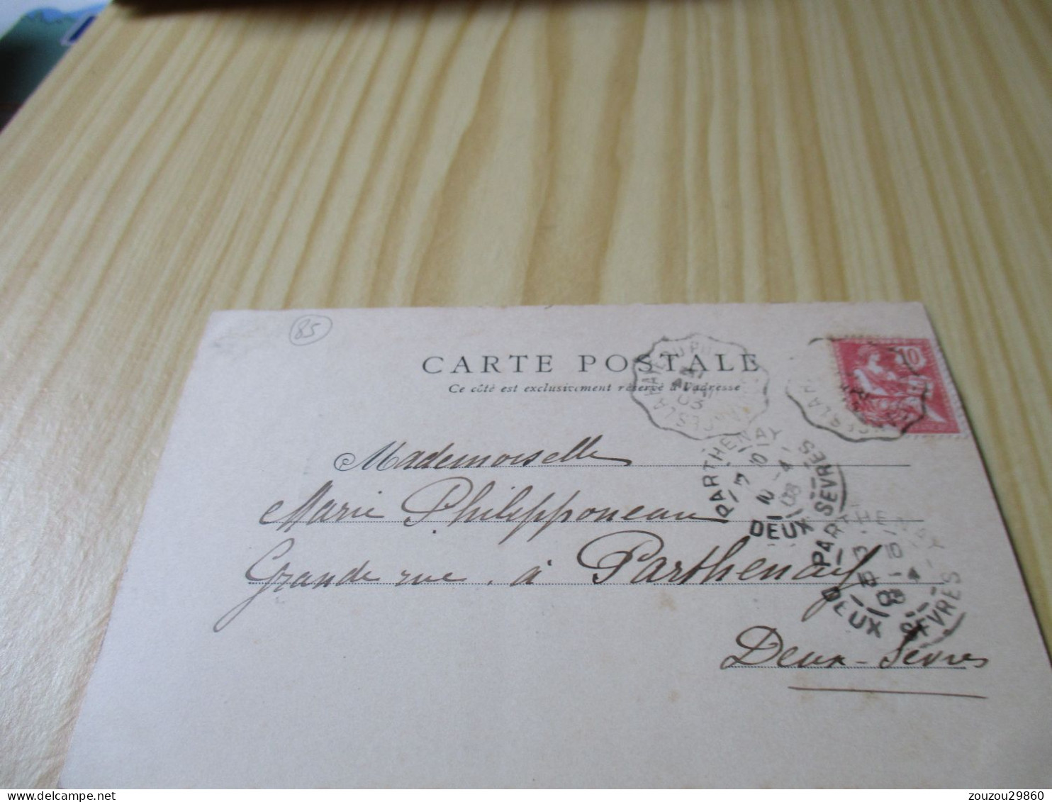 CPA Le Château De La Citardière (85).Carte Datée Et Oblitérée Le 09/04/1903. - Autres & Non Classés