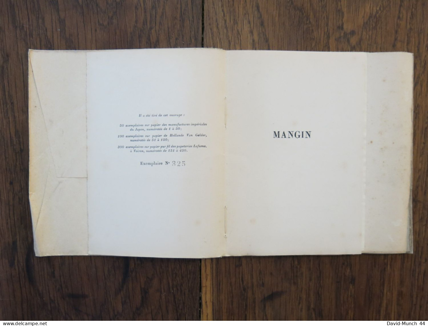 Mangin Du Général Weygand. Paris, Librairie Plon. 1929, Exemplaire Numéroté - 1901-1940