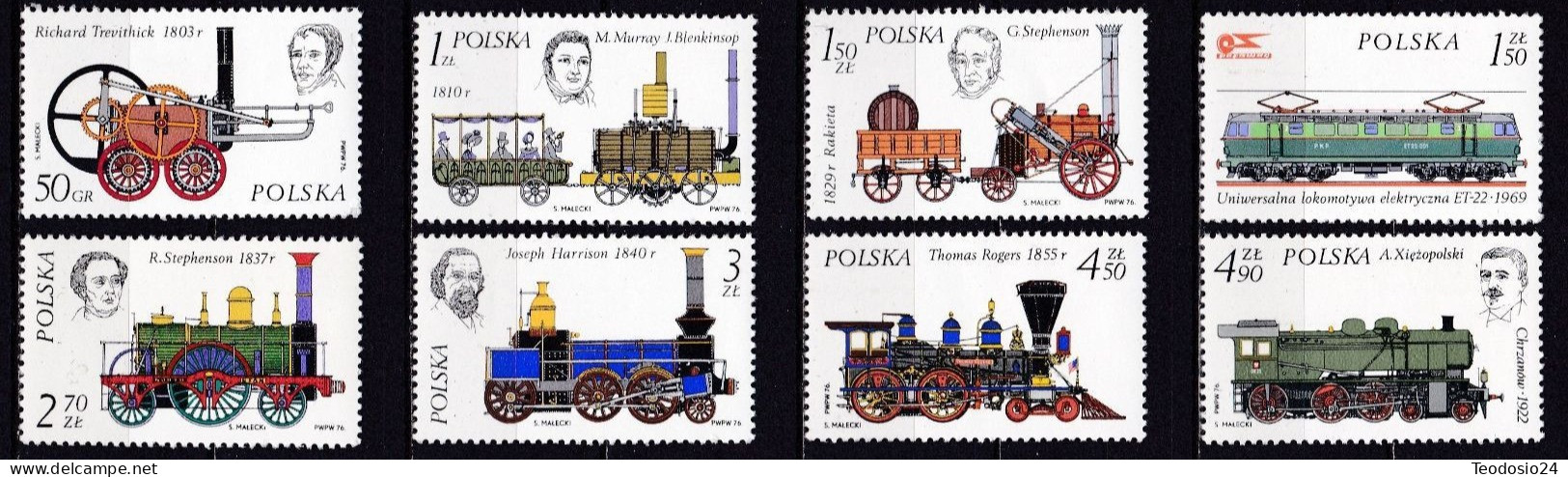 Polonia  1976 2462/9 ** - Unused Stamps