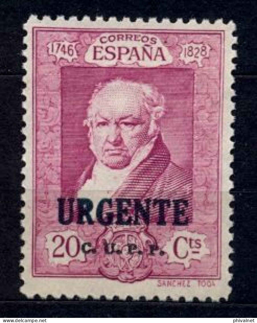 ED. 516H (*) , QUINTA DE GOYA EN LA EXPOSICIÓN DE SEVILLA , SELLO HABILITADO ( C.U.P.P. ) - Unused Stamps