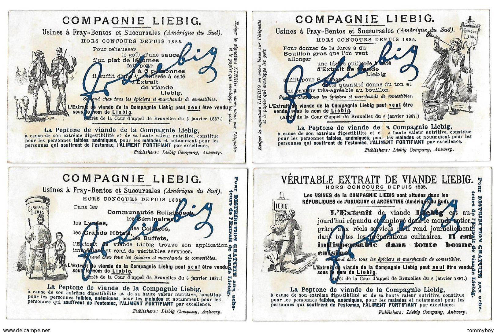 S 652, Liebig 6 Cards, L'industrie Du Verre (lower Condition) (ref B15) - Liebig