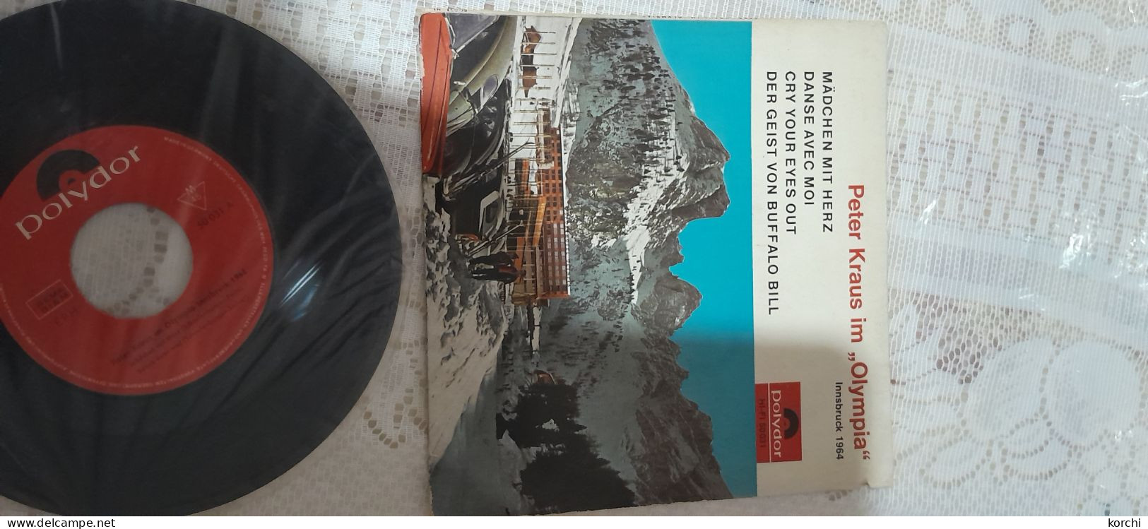 Disque Vinyle 45t Peter Kraus - 78 Rpm - Schellackplatten