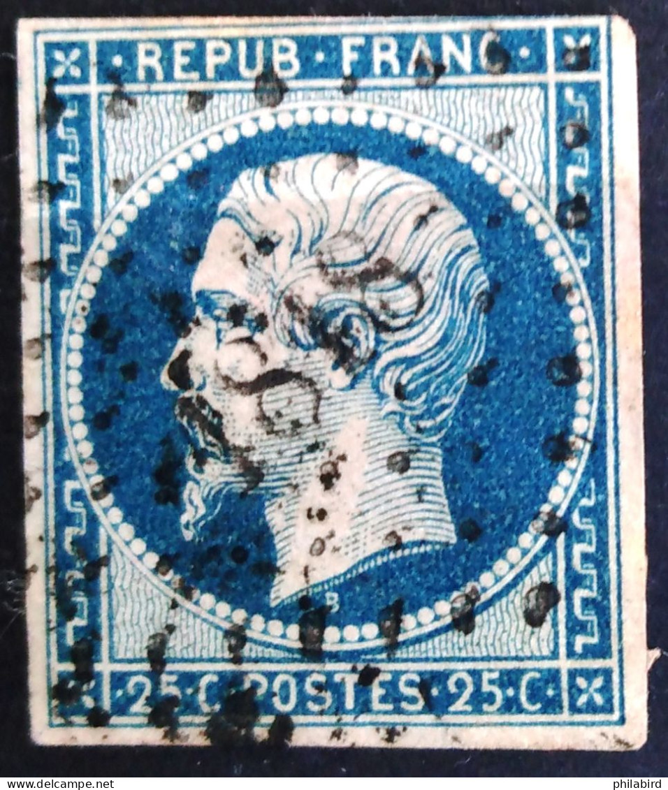 FRANCE                           N° 10                     OBLITERE          Cote : 45 € - 1852 Louis-Napoleon