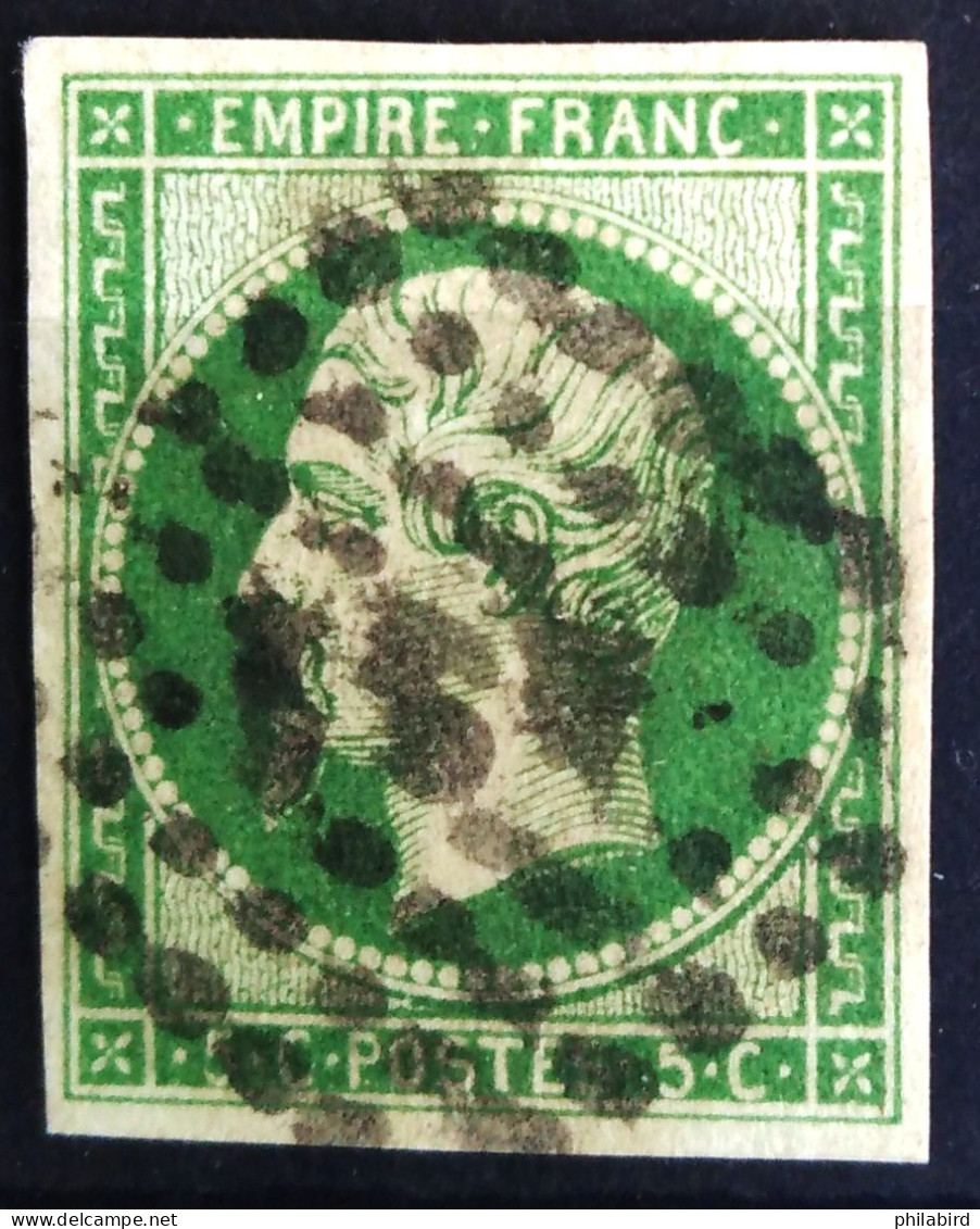 FRANCE                           N° 12                    OBLITERE          Cote : 100 € - 1853-1860 Napoléon III