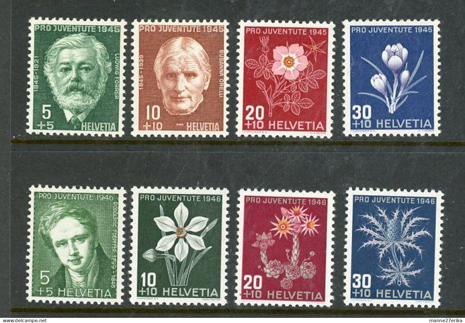 Switzerland MH 1945 And 1946 - Unused Stamps