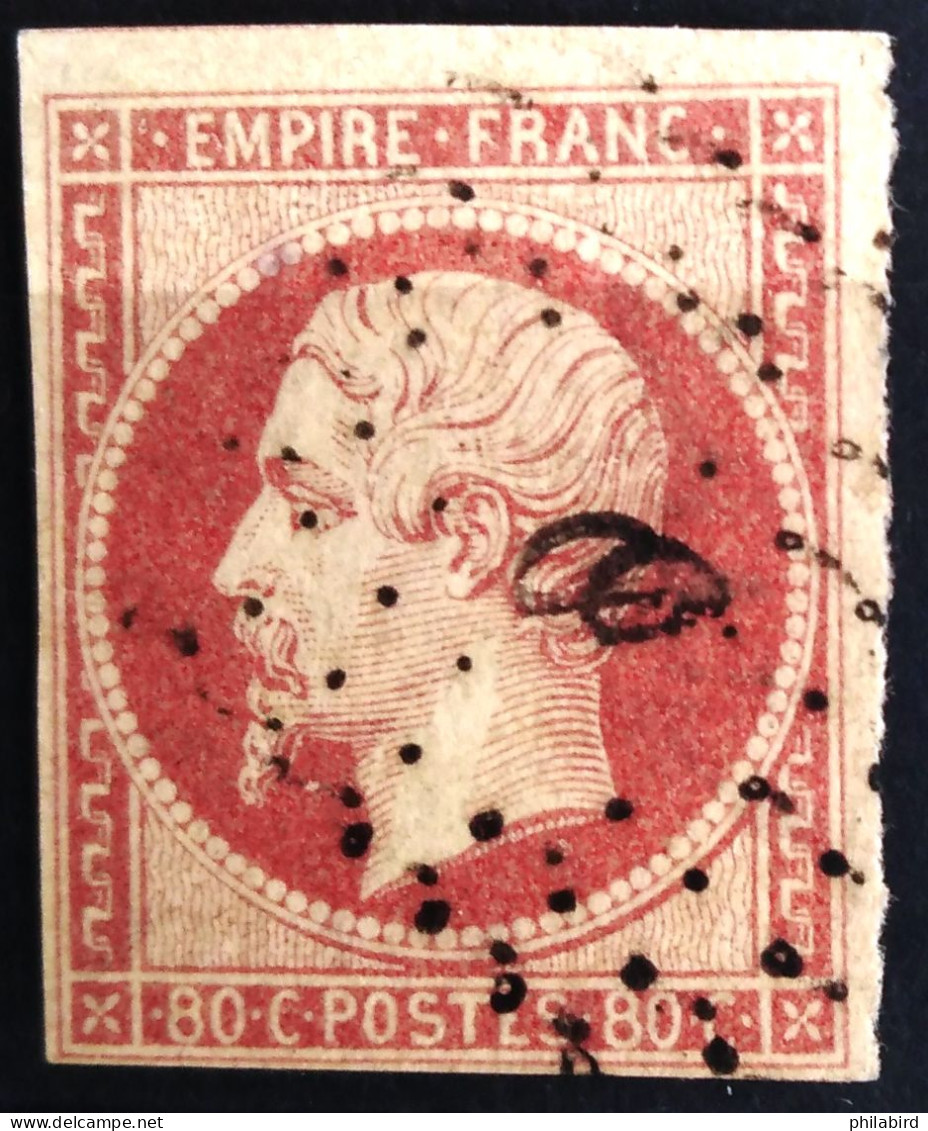 FRANCE                           N° 17A                    OBLITERE          Cote : 75 € - 1853-1860 Napoleon III