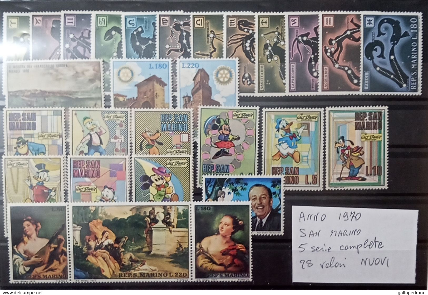 1970 San Marino, 5 Serie Complete-28 Valori NUOVI MNH** - Unused Stamps