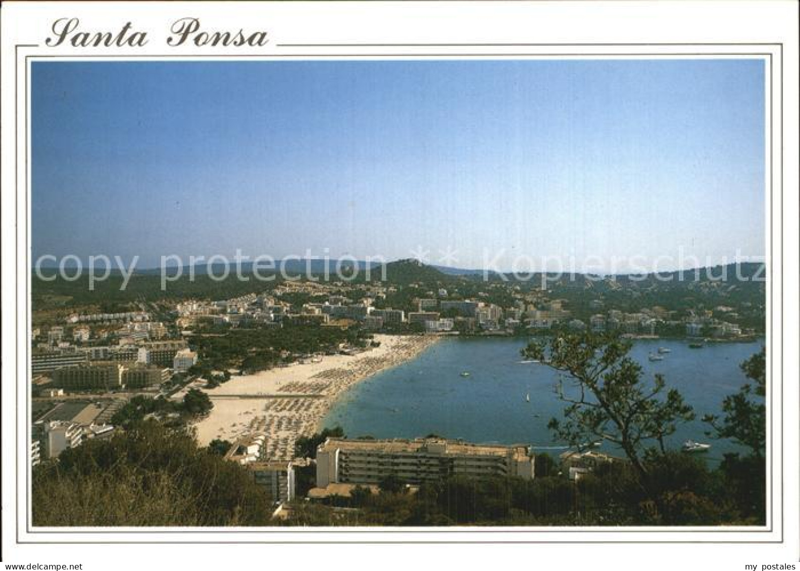 72570429 Santa Ponsa Mallorca Islas Baleares Fliegeraufnahme Mit Strand  - Autres & Non Classés