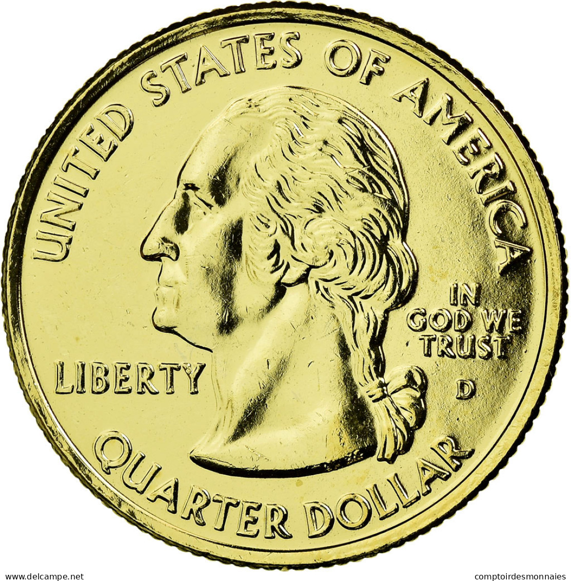 Monnaie, États-Unis, Nevada, Quarter, 2006, U.S. Mint, SUP, Métal Doré - 1999-2009: State Quarters